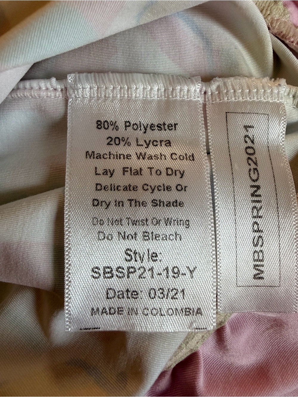 Girls' Pink Nautical Print Ruffle Rashguard Swim Top - Picture 4 of 4